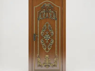 classic door 3D model 8