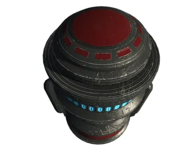 Force field generator 02 sci-fi Low-poly 3D model