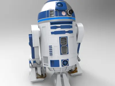 R2-D2 3D print model