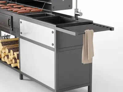 Barbecue 18 3D model