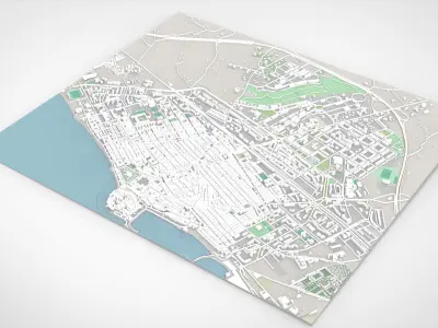 Cityscape Molfetta Puglia Italy 3D model