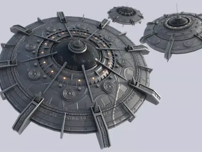 Classic UFO collection 3D Model Pack
