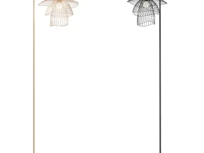 Forestier floor lamp Papillon 3D model