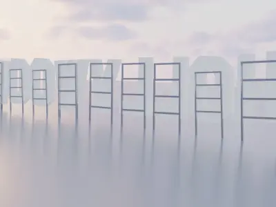 Hollywood Sign 3D Model High Quality Landmark Replica 3D model