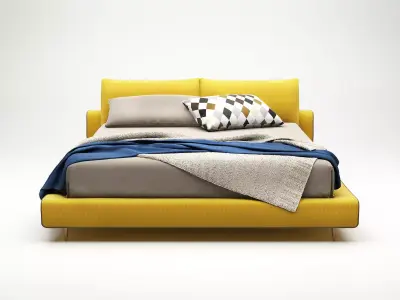 Owen modern bed 3D model