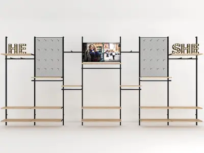 WALL UP SYSTEM Low-poly 3D model