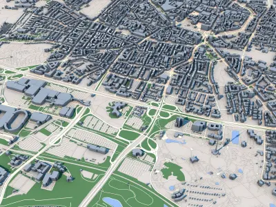 Dortmund City Germany 3D model