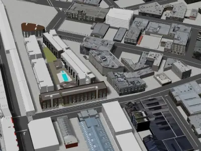 Los Angeles Art District 3D model