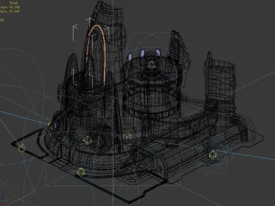 Different dimension - building - energy storage field 02 3D model
