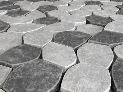 Paving Ngon road 3D model