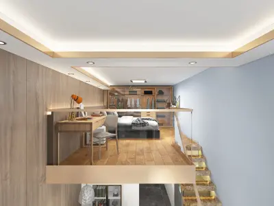 Single apartment 3D model