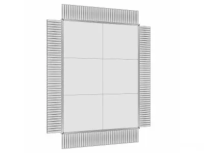 Mirror in a metal frame GZ-M1049 3D model