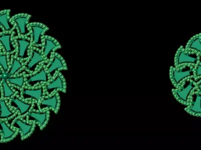 Pendant Set 2 two circles 3D print model
