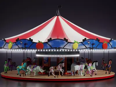 Carousel 3D model