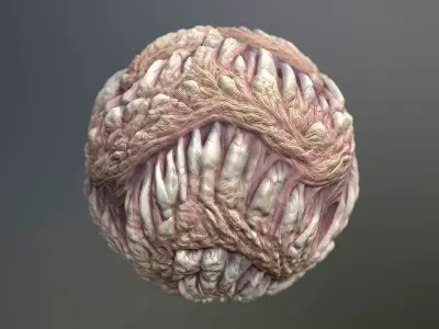 Material Skin Monster 54 Seamless PBR Texture Texture