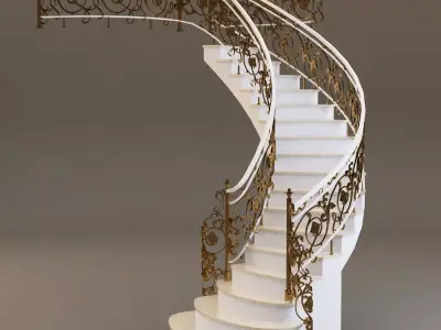 classical Staircase 3D model