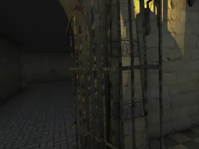 Old Temple Low-poly 3D model