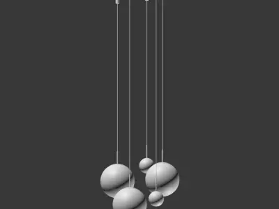 Tom Dixon Mirror Ball Pendant Light 3D model