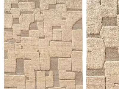 ILYAS WOOL RUG B 3D model