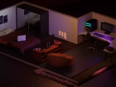 Freelancers room 3D model