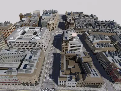 European architecture 3D model