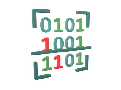 Data Scan Icon v1 004 Low-poly 3D model
