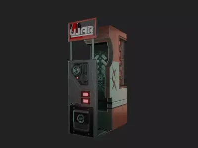 Sci-Fi Building 01 Low-poly 3D model