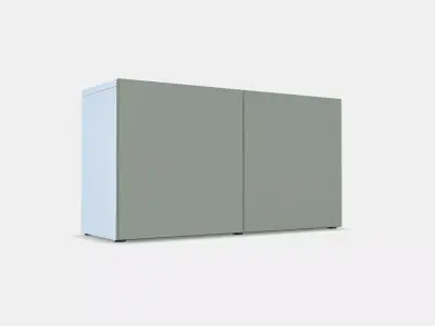 BESTA Shelf unit with doors 15 Low-poly 3D model