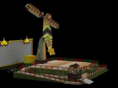 Amusement Ride 3D model