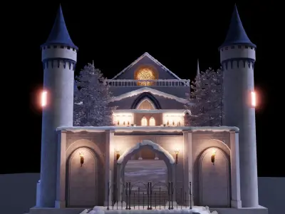 Castle in Snow 3D model