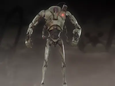 B3 Ultra Battle Droid Low-poly 3D model