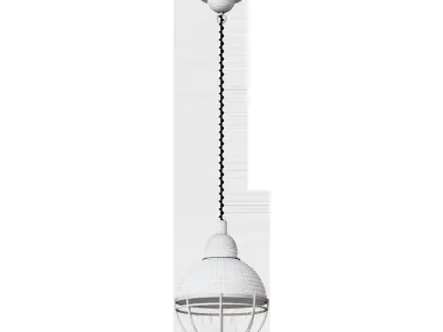 Hanging lamp Claire green 3D model