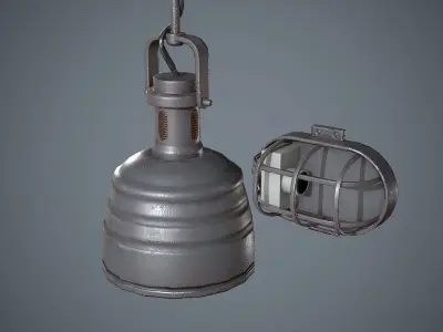 Lamps Pack Low-poly 3D model