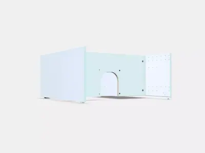 METOD Wall cb frm f b-in extractor hood 5 Low-poly 3D model