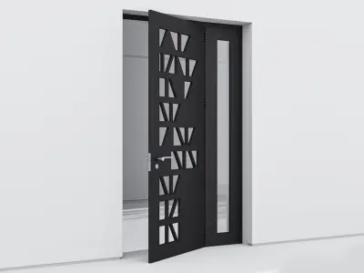 Aluminium door 349 3D model
