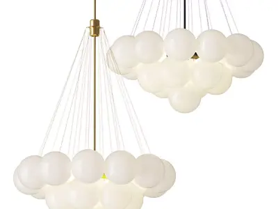 Freya Fiesta Rod Chandelier 3D model