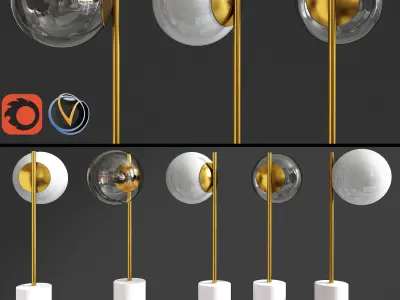 Flos Stem Table Lamp 3D model