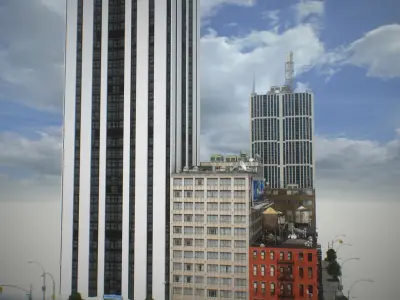 NYC Block Set 3 V2 Low-poly 3D model