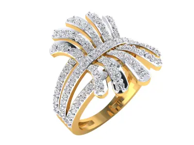 Women Ring Render 3dm STL MTL SLC JCD OBJ FBX Details 3D print model 38
