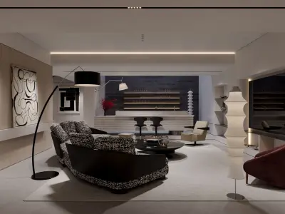 Apartment interior scenes      3D model purchase
