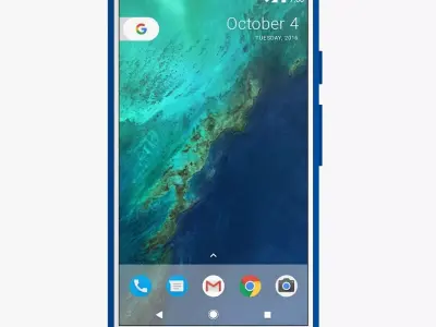 Google Pixel XL Really Blue 3D model