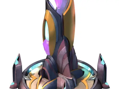 Main building - small guard building 01 3D model