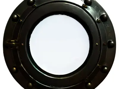 Realistic Brass Ship Porthole Low-poly 3D model