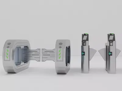 Tripod Turnstile collection 3D model