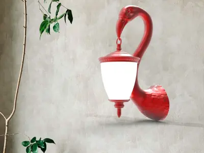 Pelican Head Wall Lamp 3D print model