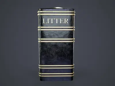 London Bin Low-poly 3D model