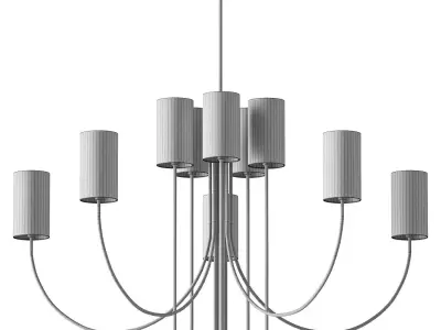 Hudson Valley Harlem 10 Light Chandelier 3D model