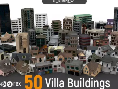 Ac-Building-v2-unity Low-poly 3D model