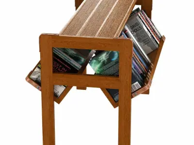 Jacques Adnet Bookshelf 3d model 3D model