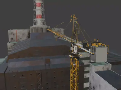 Chernobyl Nuclear Power Plant after disater 3D model 3D model